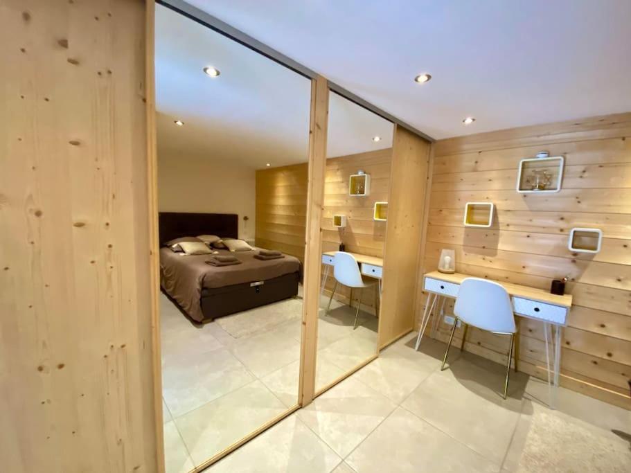 Androsace Appartement Dans Chalet Bois Avec Jacuzzi Privatif Terrasse Et Vue Montagne Les Villards-sur-Thônes Εξωτερικό φωτογραφία