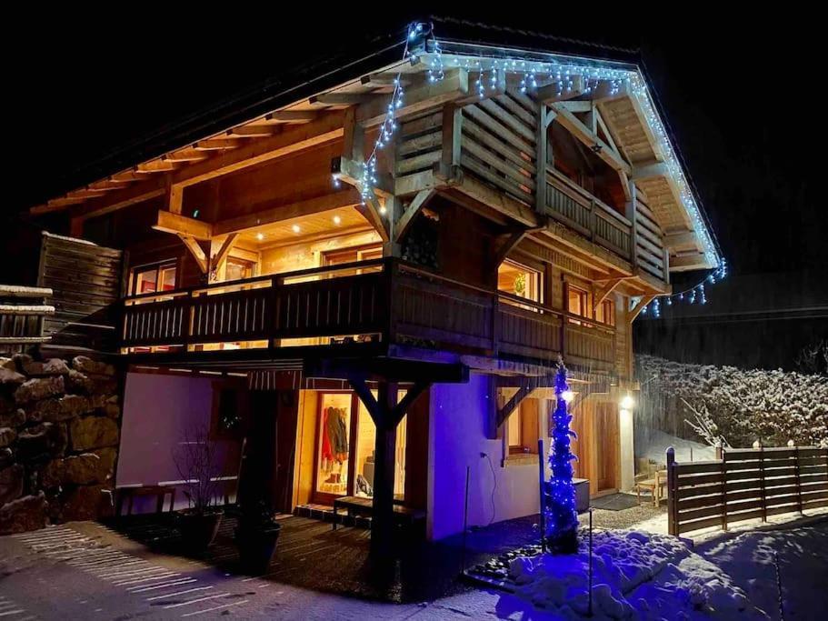 Androsace Appartement Dans Chalet Bois Avec Jacuzzi Privatif Terrasse Et Vue Montagne Les Villards-sur-Thônes Εξωτερικό φωτογραφία